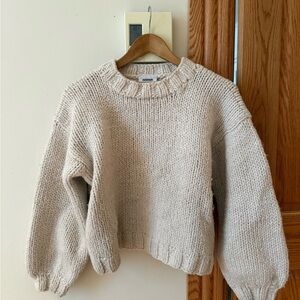 Minimum Cream Chunky Crewneck Sweater